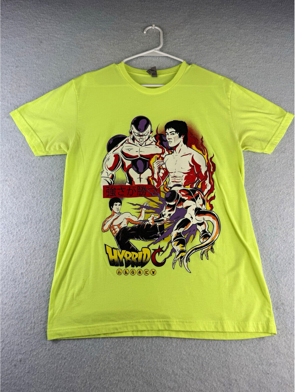 Next Level Apparel Dragon Ball Broly Frieza Graphic Crew Neck Tee Green M